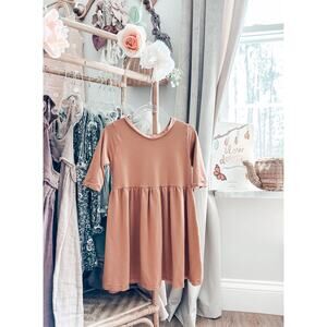 New Rose & Belle Bamboo Drapey Cinnamon Spice Dress 4T